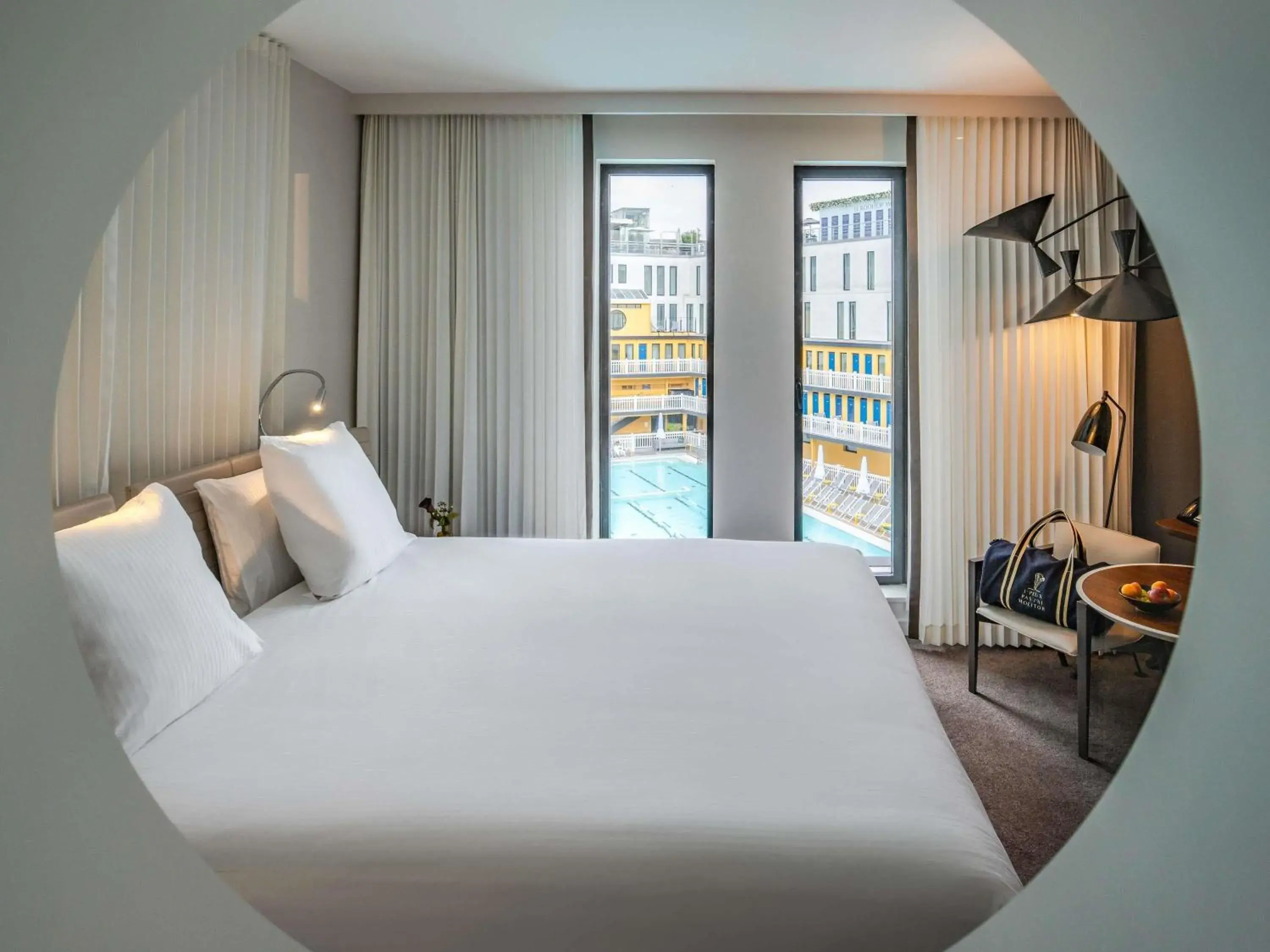 Bedroom, Bed in Molitor Hotel & Spa Paris - MGallery Collection
